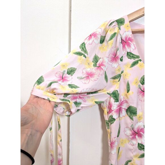 NWOT LPA Revolve Floral Hibiscus Flower Print Serafina Dress Sz L - Picture 6 of 10